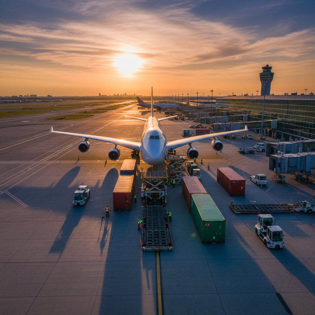 Hệ thống vận chuyển tích hợp gồm xe tải, tàu biển và hàng không để tối ưu thời gian giao hàng.